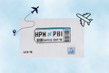 HPN - PBI Plane Ticket