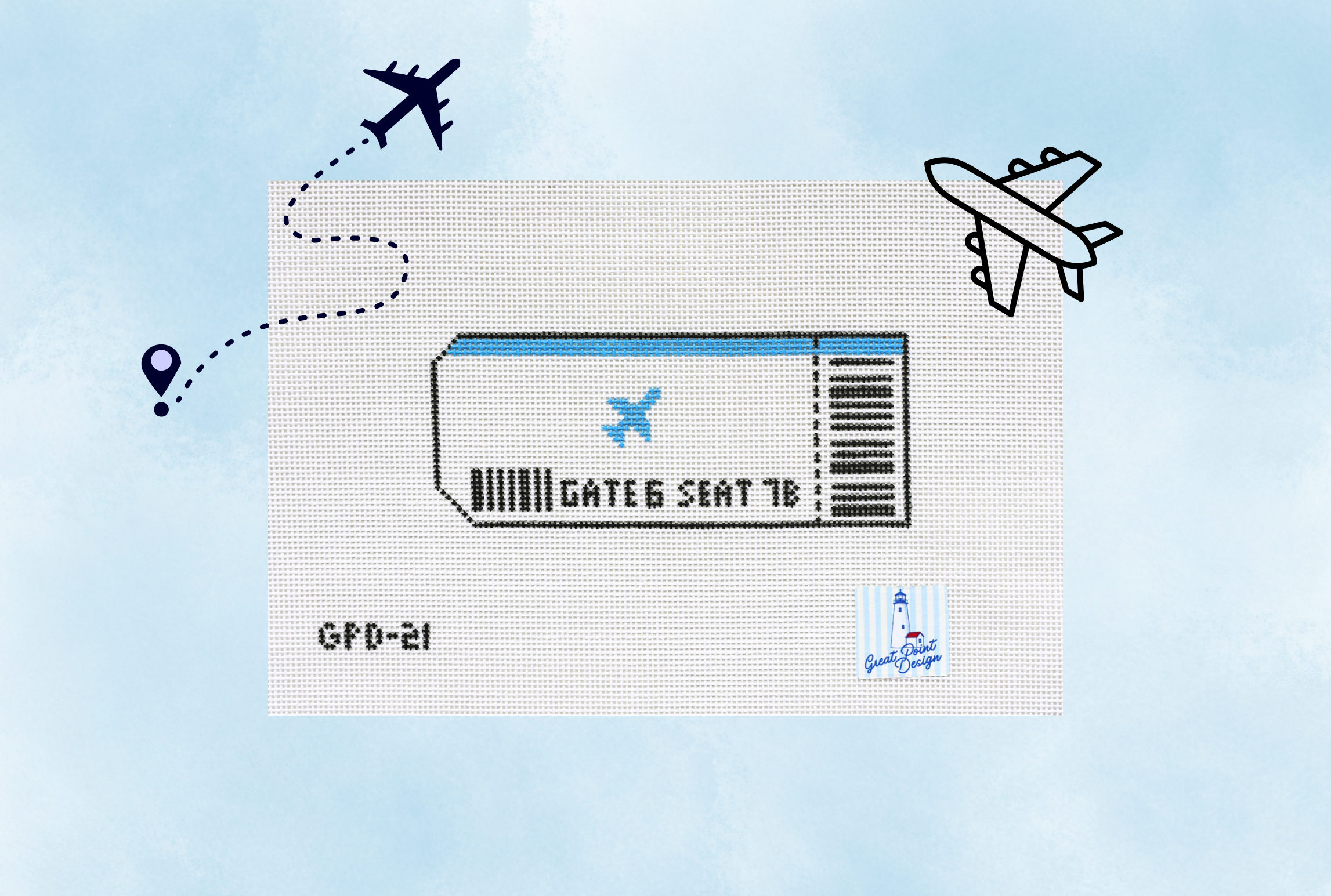 Plane Ticket - Blank Locations